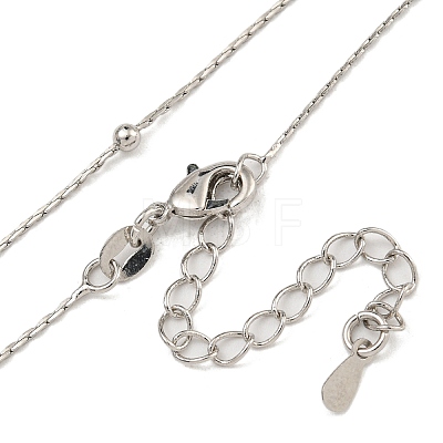 Brass Cardano Chain Necklaces for Women NJEW-U011-04P-1