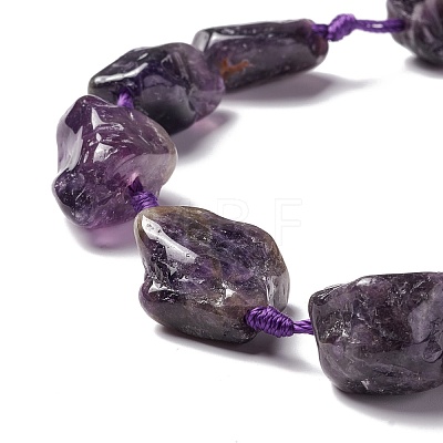 Natural Amethyst Beads Strands G-B024-14-1