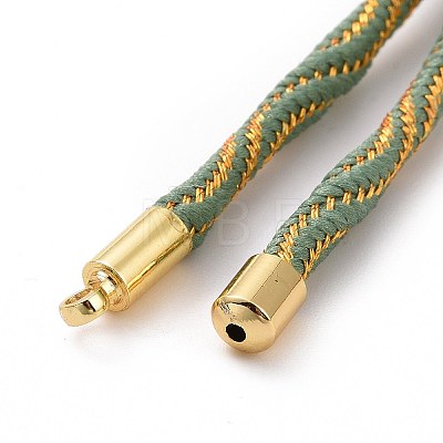 Nylon Cord Silder Bracelets MAK-C003-03G-14-1
