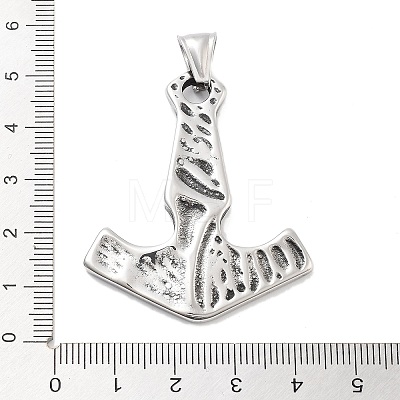 316 Surgical Stainless Steel Pendants STAS-E212-143AS-1
