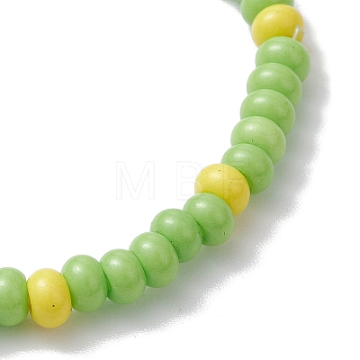 Rondelle Baking Plating Glass Seed Beads Bracelets BJEW-JB10784-1