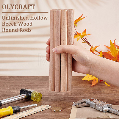 Olycraft Unfinished Beech Wood Rods WOOD-OC0002-52-1