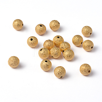 Brass Textured Beads EC226-G-1