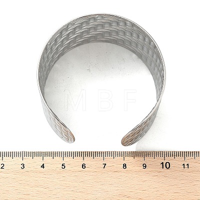 304 Stainless Steel Cuff Bangles for Women BJEW-Z096-05P-1