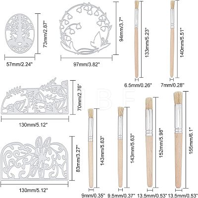   Carbon Steel Cutting Dies Stencils DIY-PH0003-12-1