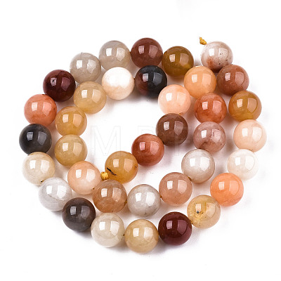 Natural Jade Beads Strands G-S373-004-10mm-1