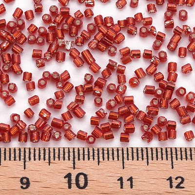 Glass Bugle Beads SEED-S032-08A-25-1