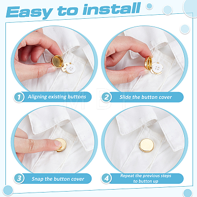 20Pcs Flat Round Brass Button Covers Settings BUTT-ME0001-48E-1