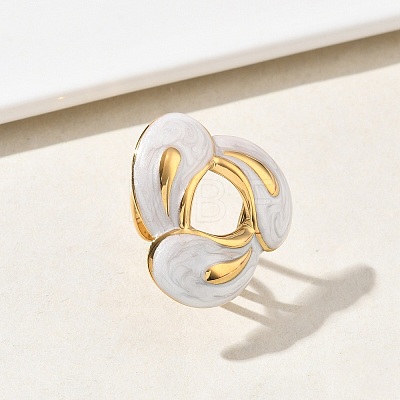 304 Stainless Steel Cuff Open Rings for Women RJEW-F207-02G-01-1