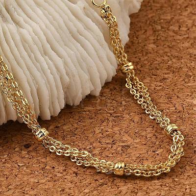 Rack Plating Brass Cable Chain Bracelets BJEW-G735-04G-1