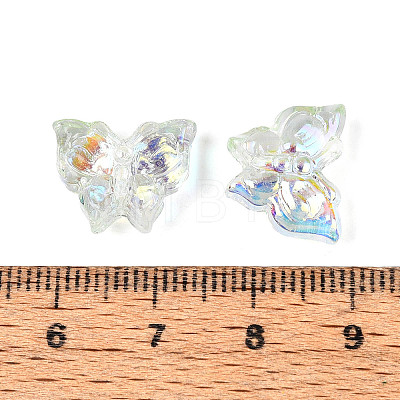 Electroplate Transparent Glass Beads Strands EGLA-T029-06D-1