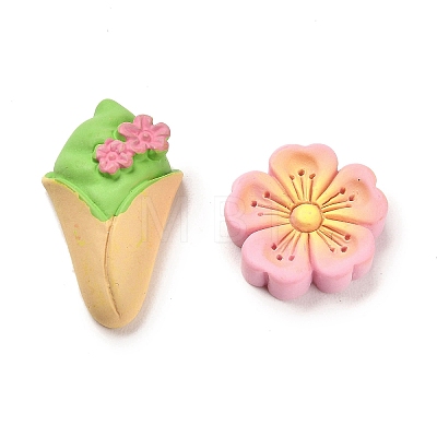 Opaque Resin Imitation Food Decoden Cabochons RESI-F045-03M-1