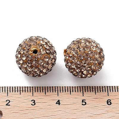 Grade A Rhinestone Pave Disco Ball Beads RB-Q105-14-1