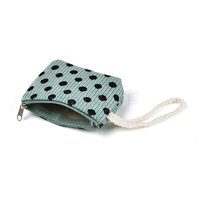 Big Polka Dot Corduroy Clutch Bags AJEW-N003-27-1