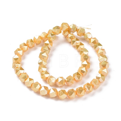 Glass Pearl Beads Strands GLAA-F122-03F-1