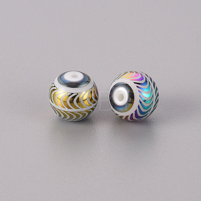 Electroplate Glass Beads EGLA-Q123-008A-1
