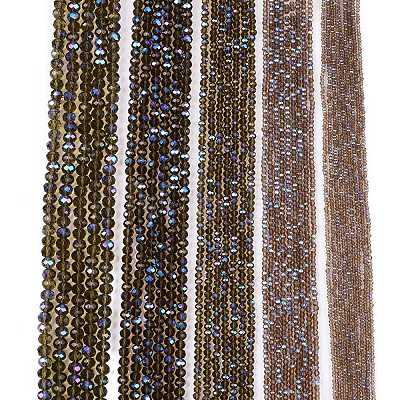 Electroplate Glass Beads Strands EGLA-A044-T4mm-L16-1