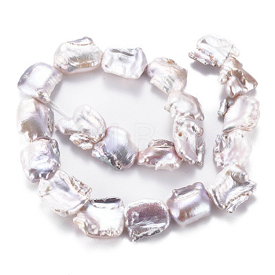Natural Keshi Pearl Beads Strands PEAR-S020-B01-1