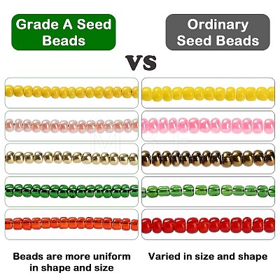 11/0 FGB Grade A Baking Paint Glass Seed Beads X-SEED-N001-A-1004-1