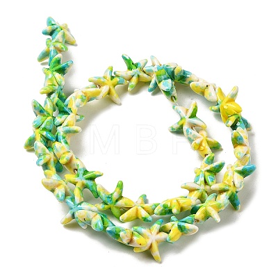 Synthetic Turquoise Dyed Beads Strands G-P507-04G-1