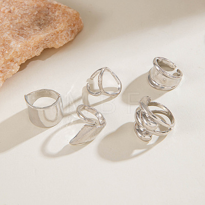 5Pcs Alloy Finger Rings Sets WG7802C-06-1