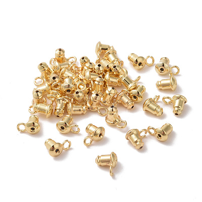 Rack Plating Brass Ear Nuts KK-C236-01B-1