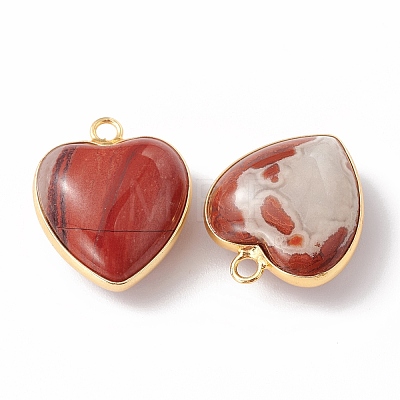 Natural Red Jasper Pendants G-C005-01G-18-1