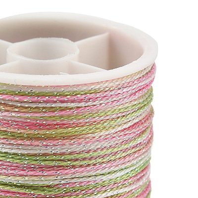 12 Rolls 12 Colors Polyester Cord OCOR-L046-B02-1