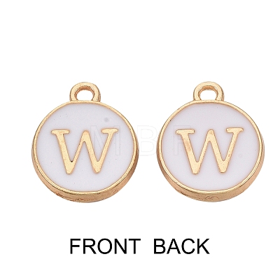 Golden Plated Enamel Alloy Charms ENAM-SZ0001-26A-W-1