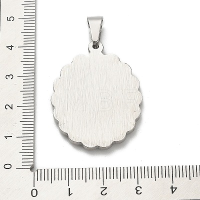 304 Stainless Steel Pendants STAS-Q343-06A-P-1