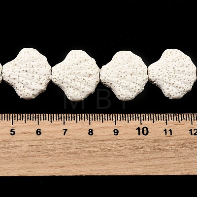 Dyed Natural Lava Rock Beads Strands G-A264-A04-01D-1