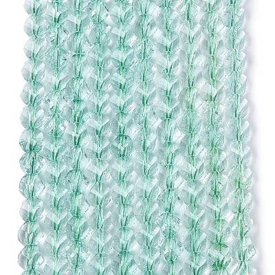 Crackle Transparent Glass Beads Strands GLAA-N068-02A-04-1