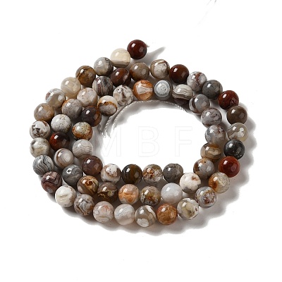 Natural Mexican Agate Beads Strands G-E578-02A-1