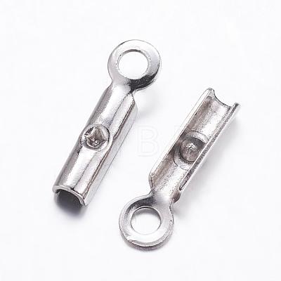 Tarnish Resistant 304 Stainless Steel Folding Crimp Ends STAS-K146-007-2mm-1