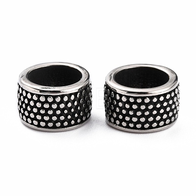 304 Stainless Steel European Beads STAS-B011-09AS-1