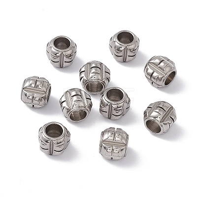304 Stainless Steel Beads STAS-E039-9A-1
