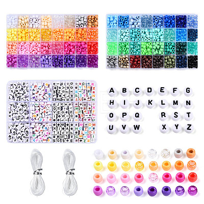 3 Boxs DIY Acrylic Beads Bracelets Making Kits DIY-YW0013-02-1