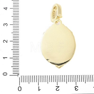 Brass Enamel Pendants KK-F886-03G-07-1