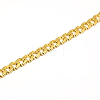 304 Stainless Steel Curb Chain/Twisted Chain Necklace Making X-STAS-A028-N122G-1