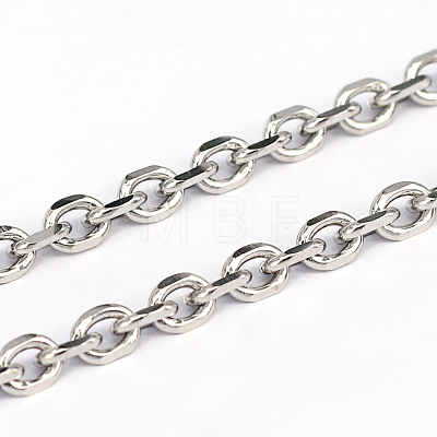 304 Stainless Steel Cable Chains X-CHS-L001-68-1.2mm-1