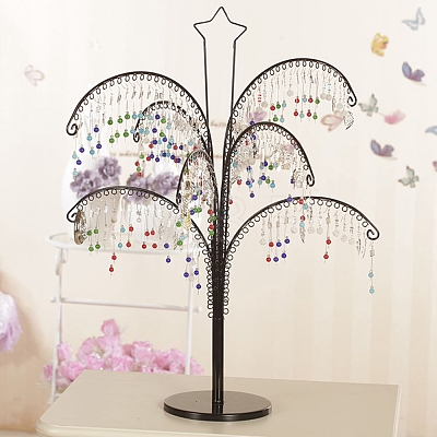 Tree Iron Earrings Storage Rack PW-WG2139D-01-1