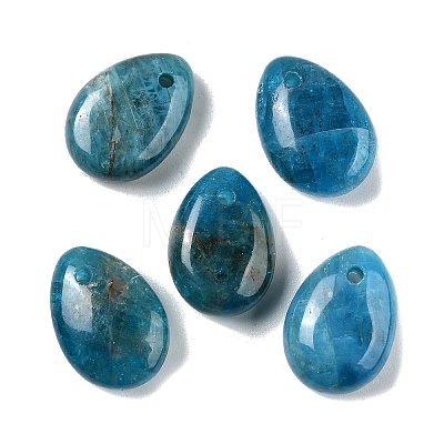 Natural Apatite Teardrop Charms X-G-M410-01-12-1