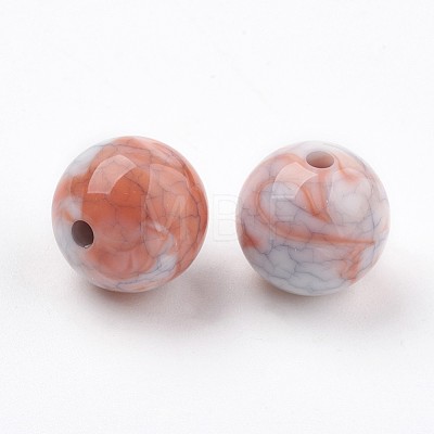 Crackle Acrylic Beads X-MACR-E025-22-10mm-1