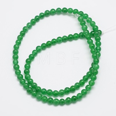 Natural & Dyed Malaysia Jade Bead Strands X-G-A146-4mm-A06-1