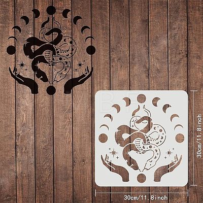 Plastic Reusable Drawing Painting Stencils Templates DIY-WH0172-384-1