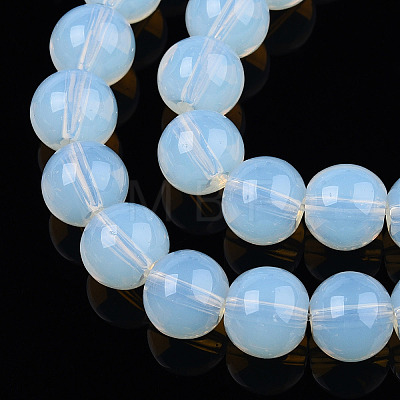 Transparent Glass Beads Strands GLAA-T032-T8mm-14-1