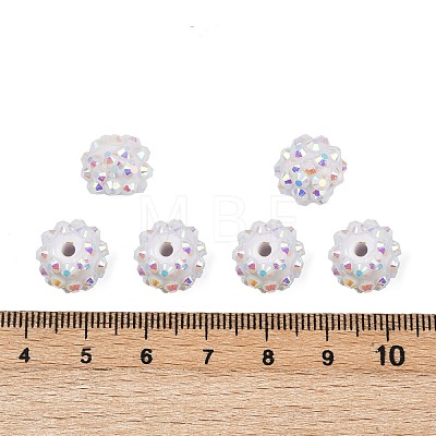 AB-Color Resin Rhinestone Beads RESI-S315-10x12-16-1