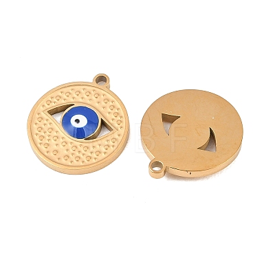304 Stainless Steel Enamel Pendants STAS-Z190-09G-05-1