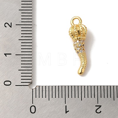 Rack Plating Brass Micro Pave Cubic Zirconia Pendant KK-A229-03A-G-1