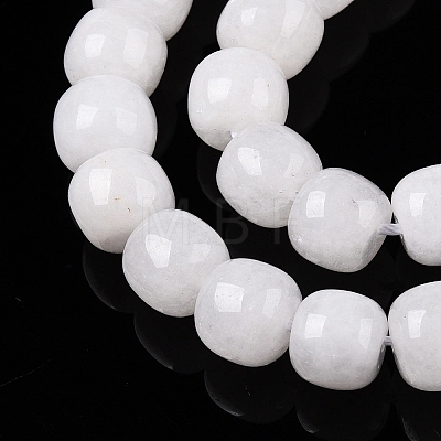 Dyed Natural White Jade Beads Strands G-T138-S01-1